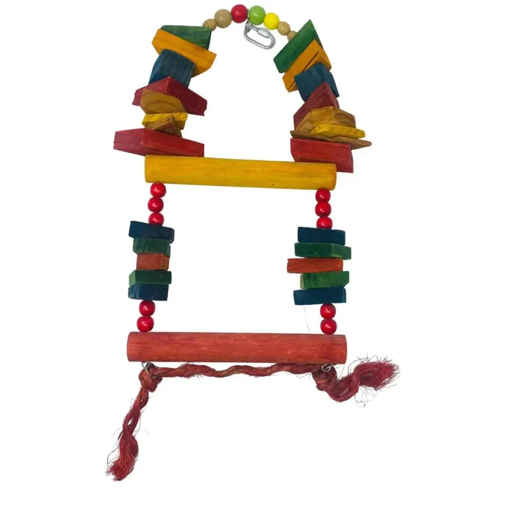 Parrot Wood Toy Rectangular shape with arch on top 15